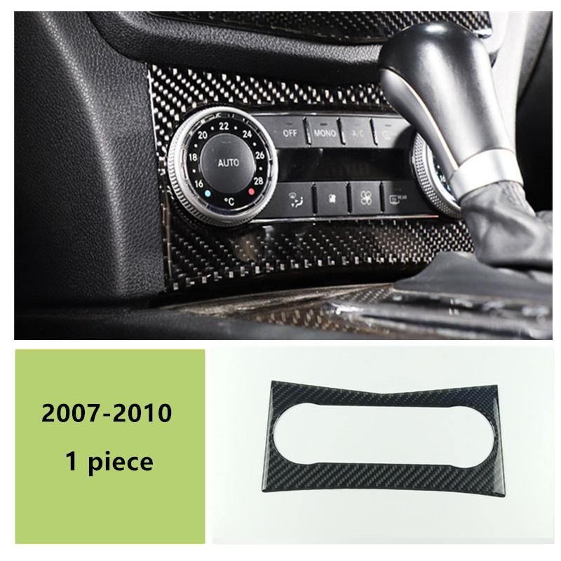 Центральная консоль кондиционера, компакт-диск, накладка на панель, 2 шт. для Mercedes Benz C class W204 C200 C260 C300 C180 2007-10 Carbon