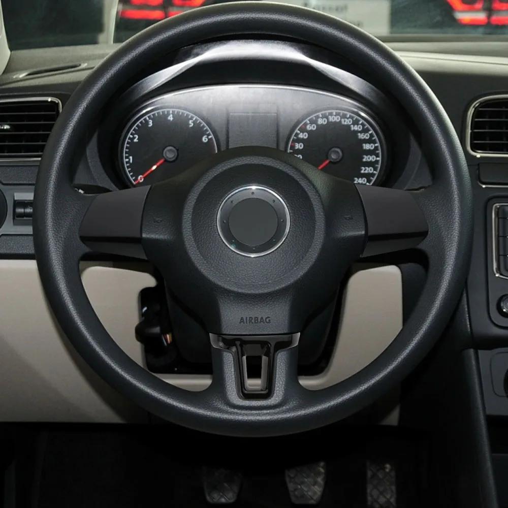Для Volkswagen VW Polo Golf 6 Jetta Touran Bora Caddy Eos Накладка на руль Декоративная накладка Крышка Аксессуары для интерьера