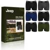 Jeep Men's Classic Boxer Shorts Set Dark Colors Cotton 6 Pack