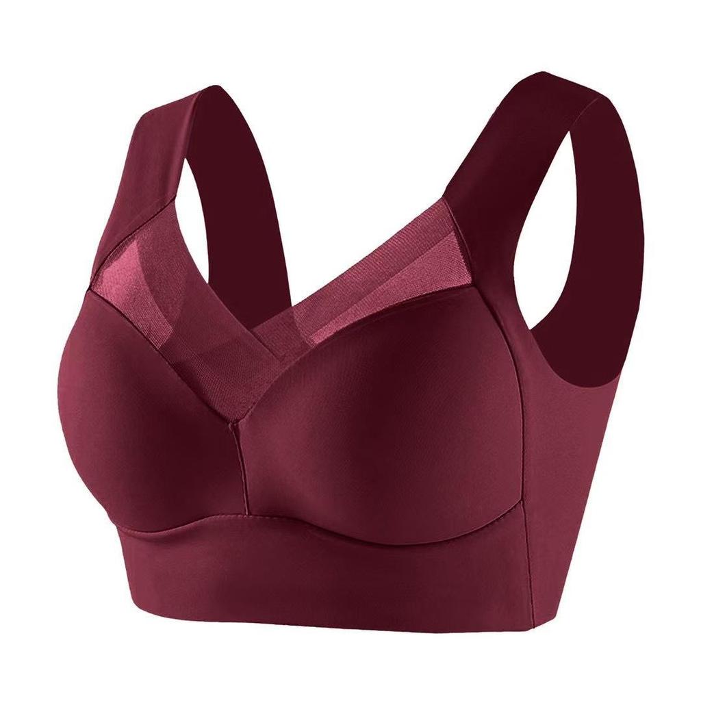 Seamless Silk Sports Bra: Anti-Sag, Fixed Cup, Wireless Design with Beautiful Back