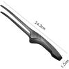 ziyue Stainless Steel Yakiniku Tongs, Freestanding, Camping, BBQ, Non-Slip, Serving Chopsticks, Pasta, Yakiniku Tongs (Set of 6 - B)