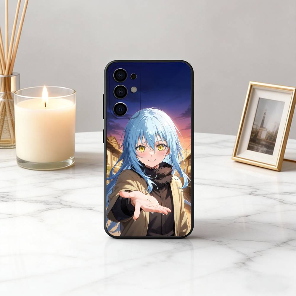 Чехол для телефона Slime Anime R-Rimuru SRT T-Tempest для Samsung S25, S24, S21, S22, S23, S30, Ultra, S20, Plus, Fe, Lite, Note, 10, Черный