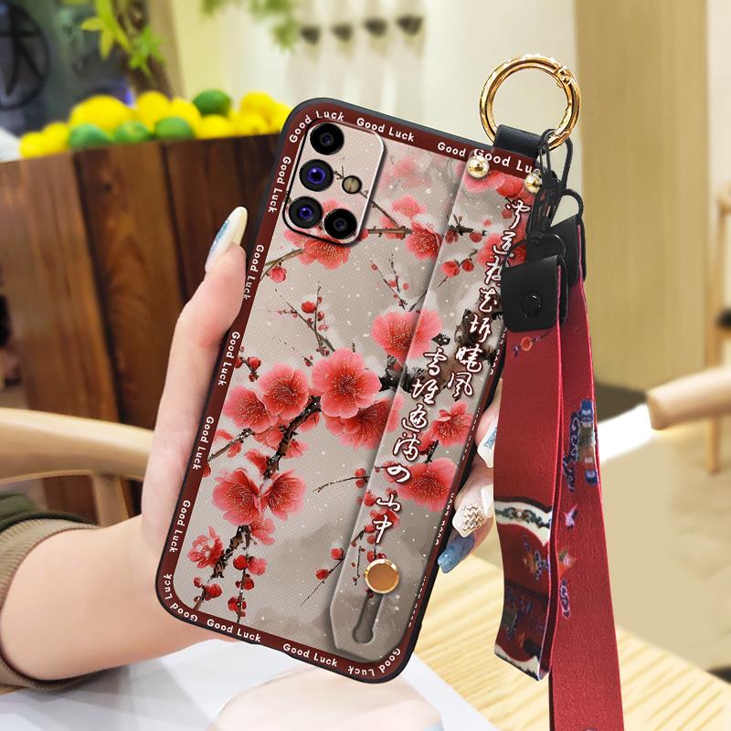 Phone Holder Anti-knock Phone Case For Samsung Galaxy M31S/SM-M317F/M315F Shockproof Chinese Style Elderly Lady For Mom