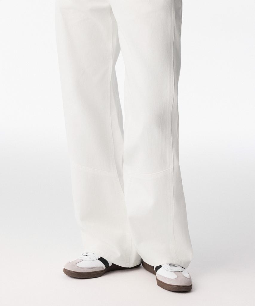 MUSINSA STANDARD WOMAN Women'S Divided Regular Fit Denim Pants [White]