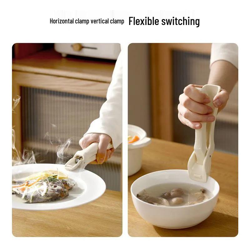 Силиконовый зажим для миски и тарелки, защищающий от ожогов