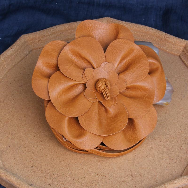 Красная герметичная цепочка на талию с цветком, плетеная веревка с бахромой, декоративное элегантное платье, свитер, тонкая женская талия, удлиненный пояс.