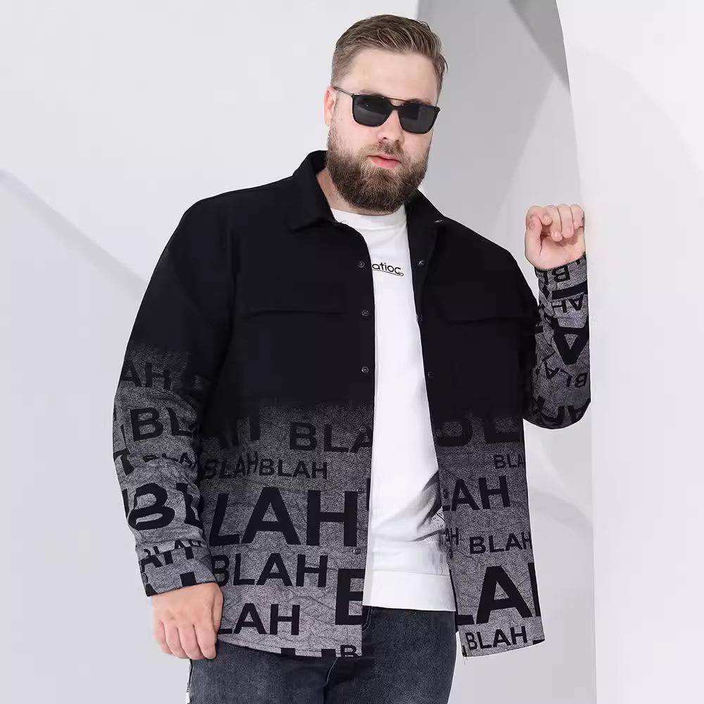 Mother's Print Plus Size Men's Soft High Quality Fabric Windproof Warm Jacket Fashionable Versatile Casual Sports Lightweight Jacket Baseball Apparel