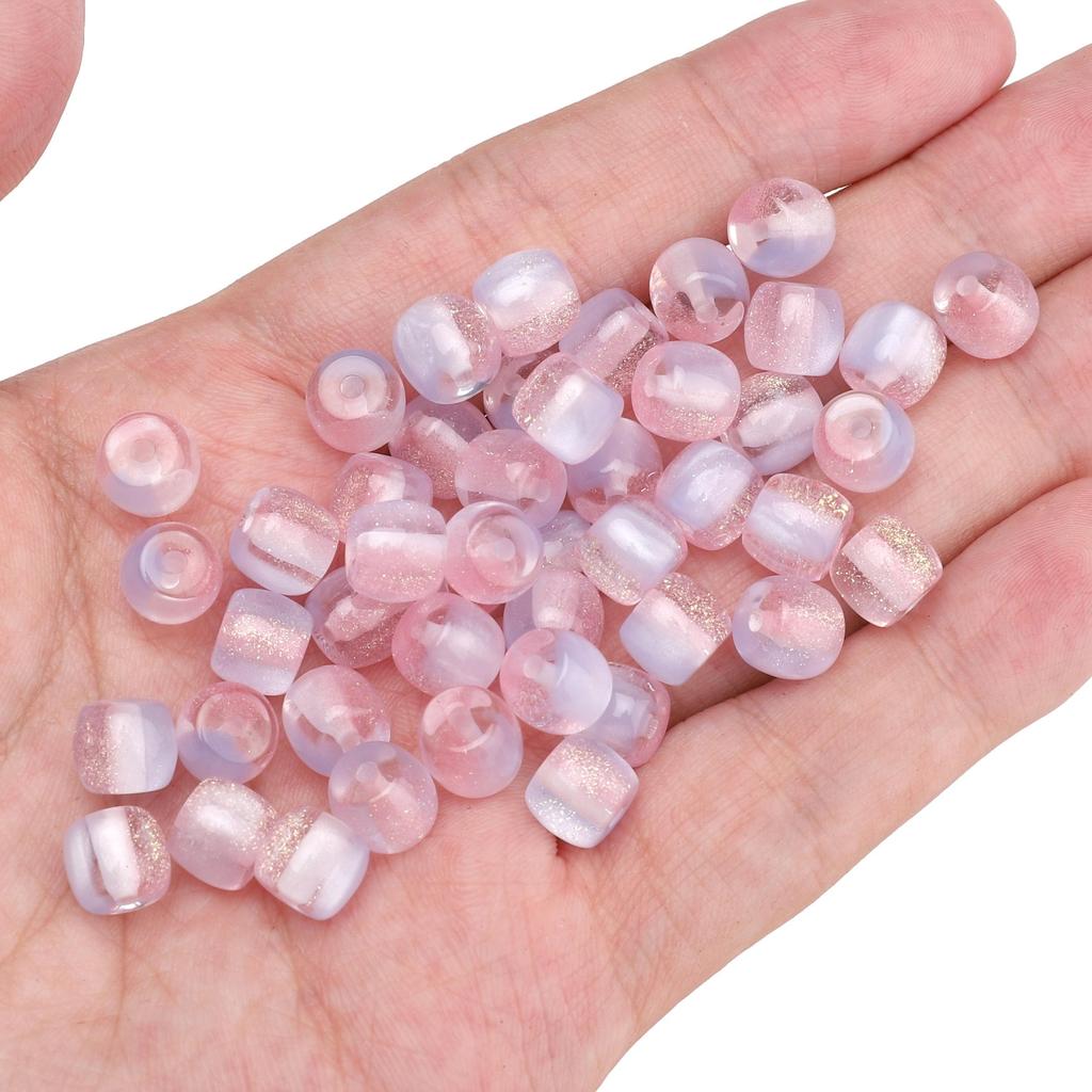 Смоляные матовые цилиндрические бусины для DIY ожерелья, браслета, серег, рукоделия 10 шт.