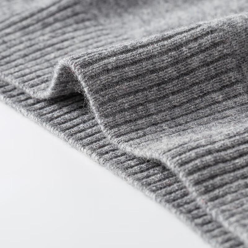 Hengyuanxiang Women's Solid Pure Wool Round Neck Pullover