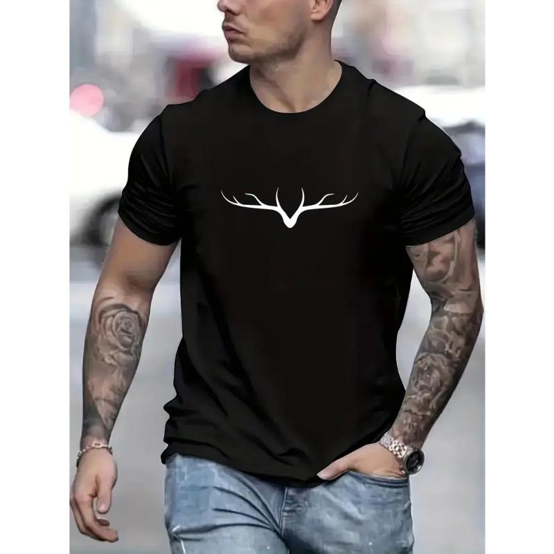 Европейский размер Мужская повседневная модная креативная футболка с круглым вырезом и принтом букв с коротким рукавом