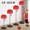 Баскетбольное кольцо для малышей 64-165 см, регулируемое по высоте, детское кольцо для помещений и улицы, мини-баскетбольное кольцо, игра с мячом для мальчиков и девочек