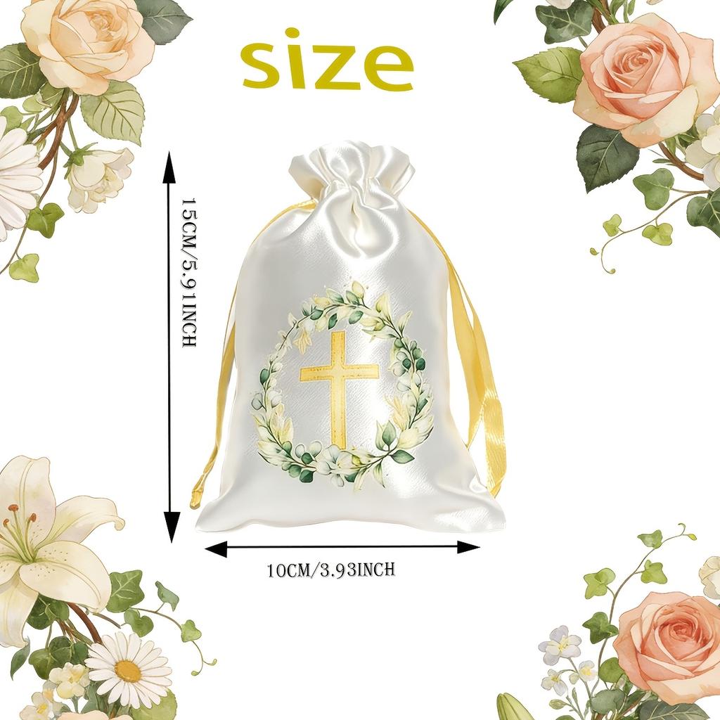 15Pcs/30Pcs Gift Set For Her/Him, Drawstring Gift Bag. Suitable For First Communion, Baptism, Wedding And Birthday Gifts, And Church Gatherings