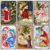 Christmas Metal Signs Vintage Poster Tin Sign Plate Santa Claus Retro Plaque Cafe Bar Pub Home Christmas Tree Decor Gift