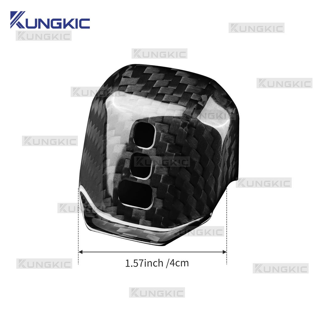 Car Gear Shift Cover For Volkswagen Golf 8 8.5 MK8 MK8.5 2020-2026 VW Atlas Teramont 2024-2026 Real Hard Carbon Fiber Sticker