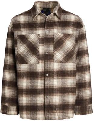 Демисезонная куртка Jack & Jones Bane Hemd-Jacke (12204201) brown/seal brown