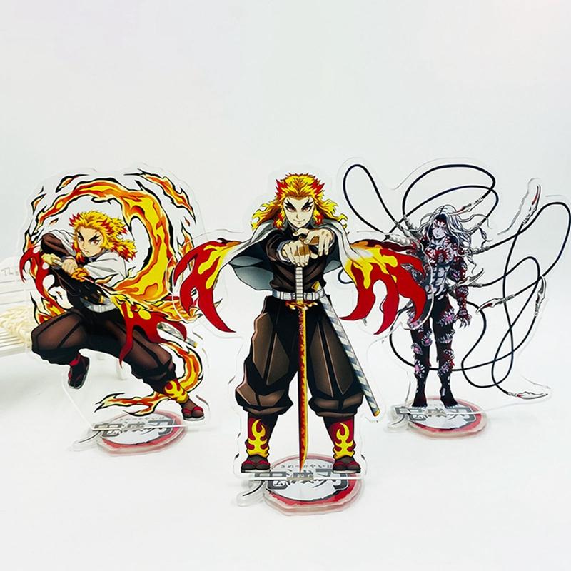 Аниме Demon Slayer мультипликационный персонаж прозрачная акриловая подставка кукла модель игрушки настольное украшение подарок
