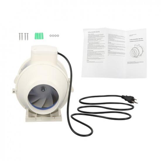 Inline Duct Fan 4 Inch 280 CFM Ventilation Exhaust Fan for Bathroom Grow Tent
