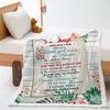 Blanket 2D Digital Printed Lamb Fleece Crystal Fleece Handwritten Letter Blanket Cover Blanket