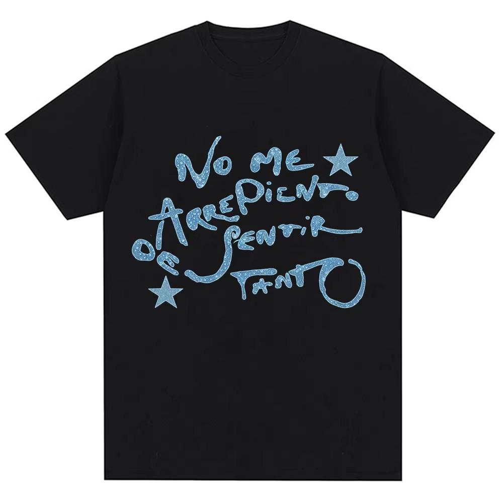Hot Sale Karol G No Me Arrepiento De Sentir Tanto 2026 New Album Tshirt Men Women Hip Hop Fashion T Shirt Breathable Streetwear Casual Tees