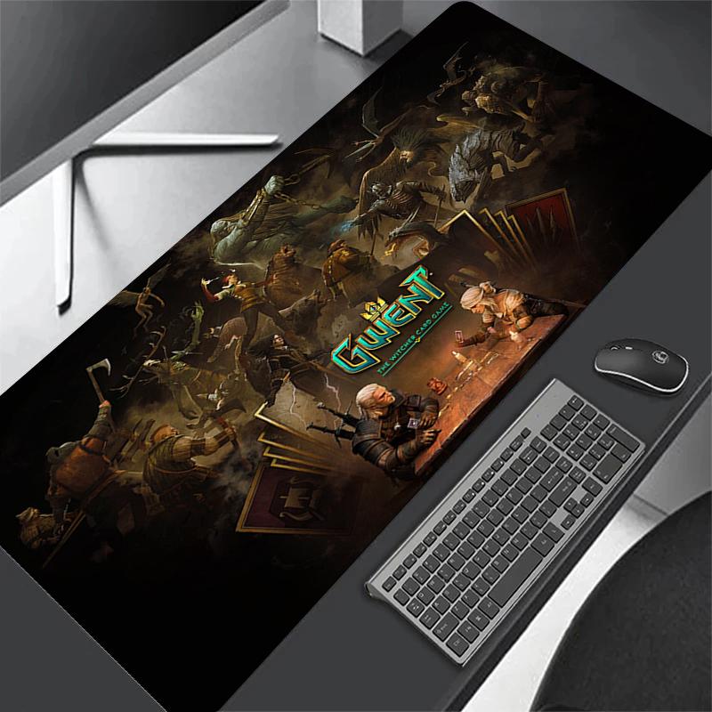 T-The W-Witchers 3 W-Wilds H-Hunt Mouse Pad Desk Accessories Office 900x400mm Mouse Pad Anime Carpet Desk Mat PC Gamer Cabinet