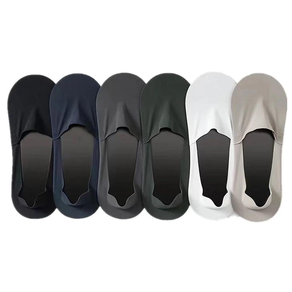 10 пар носков Ice Silk Insuper+хлопковая подошва мужские летние носки Ice Silk Boat Socks нескользящие мужские носки до щиколотки низкие невидимые Calcetines