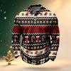 Мужская гольф-рубашка с длинным рукавом, рождественский принт, быстросохнущая, сетчатая, повседневная, для активного отдыха, топ