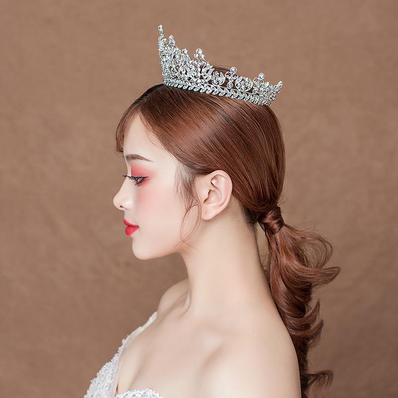 Bridal Crown Tiara Artificial Zircon Wedding Dress Crown Jewelry Adult Birthday
