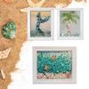 Наборы для творчества из морского стекла Набор для творчества и поделок из морского стекла Сделай сам Фоторамка в морской тематике Креативный набор для создания искусства из смолы в морском стиле для дома и офиса