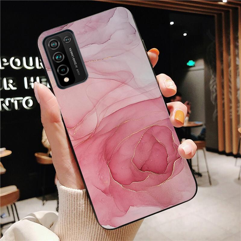 Зеленый, синий, фиолетовый мраморный чехол для телефона для Huawei Honor 50 10X Lite 20 7A 7C 8X 9X Pro 9A 8A 8S 9S 10i 20S 20lite 7X 10 lite