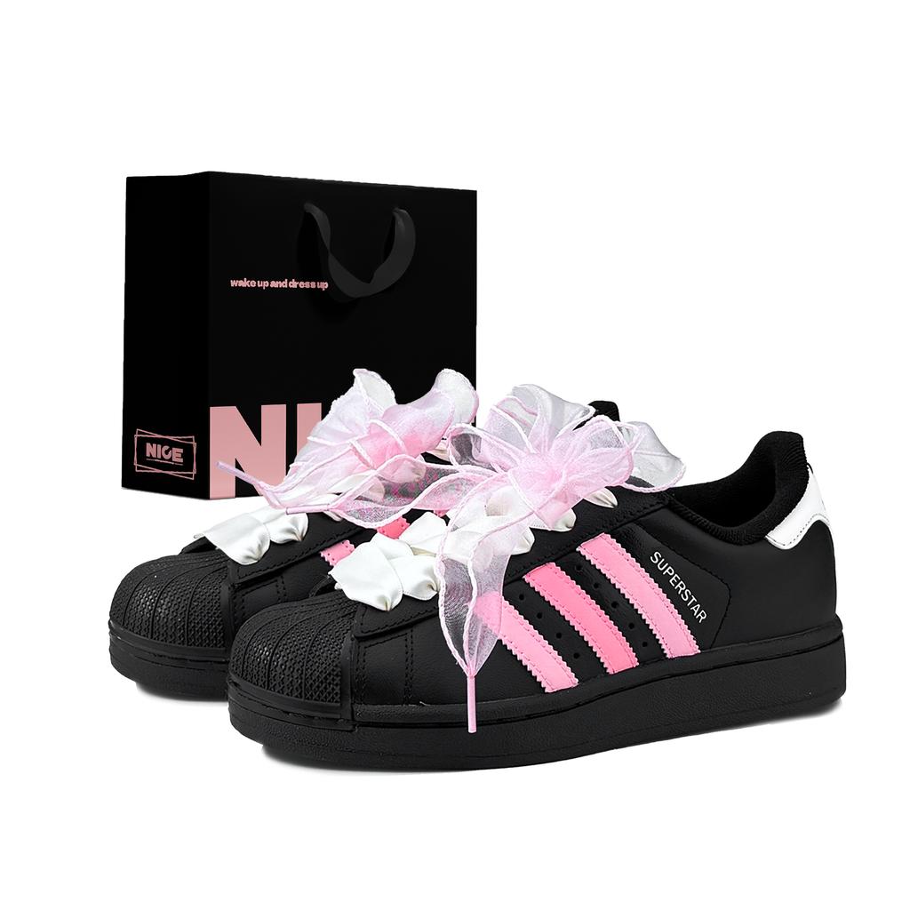 adidas Оригиналы SUPERSTAR Износостойкие Увеличивающие рост Износостойкие Увеличивающие рост Низкие JH9977(Team1326-SBOX)