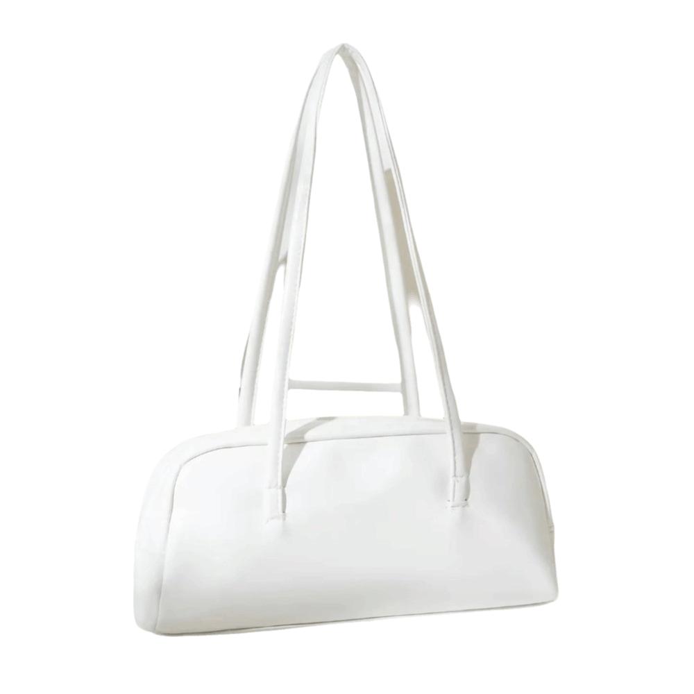 Zipper Closure French Stick Bag Large-Capacity Single-Shoulder Bag Boston Underarm Bag Summer