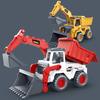Большой инерционный строительный грузовик игрушка для детей с подвижными частями и реалистичным дизайном