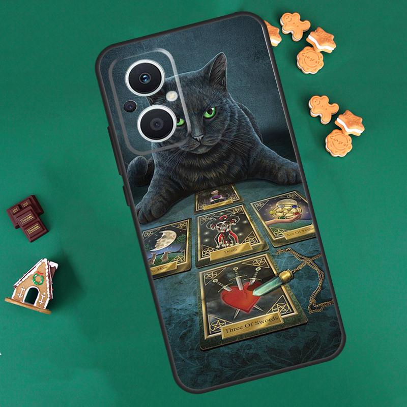 Чехол Хэллоуин Колдовство Кот Темный Для OPPO Reno 14 F 13 12 11 10 Pro 8T 8 7 Lite Чехол Для OPPO Find X8 X6 X5 X9 Pro Coque