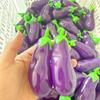 Realistic TPR Fidget Toy Super Soft Eggplant Squeeze Toy Eggplant Squishy Toy  Office Desk Toy