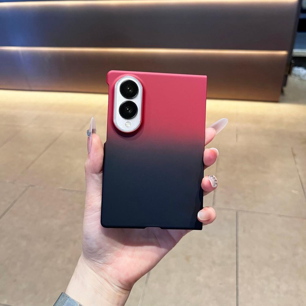 Роскошный чехол с градиентной расцветкой, тонкий, для Samsung Galaxy Z Fold 8 Ultra 7 6 5 4 Zfold Fold8, матовый, ударопрочный, жесткая поликарбонатная крышка