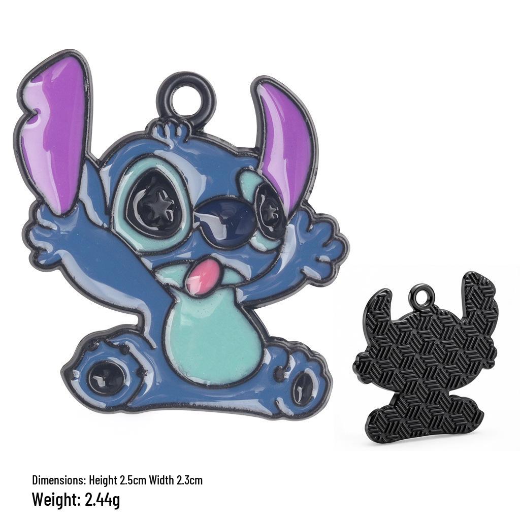 Мультяшные подвески-шармы с капающим маслом: Серия Stitch для браслетов и брелоков своими руками