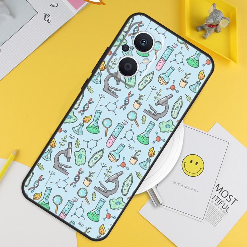 Винтажная химическая лаборатория Для OPPO Reno 8T 11F 12F 13F 14F 7 8 Lite 10 11 12 13 14 Pro OPPO Find X9 X8 X5 X6 Pro Чехол