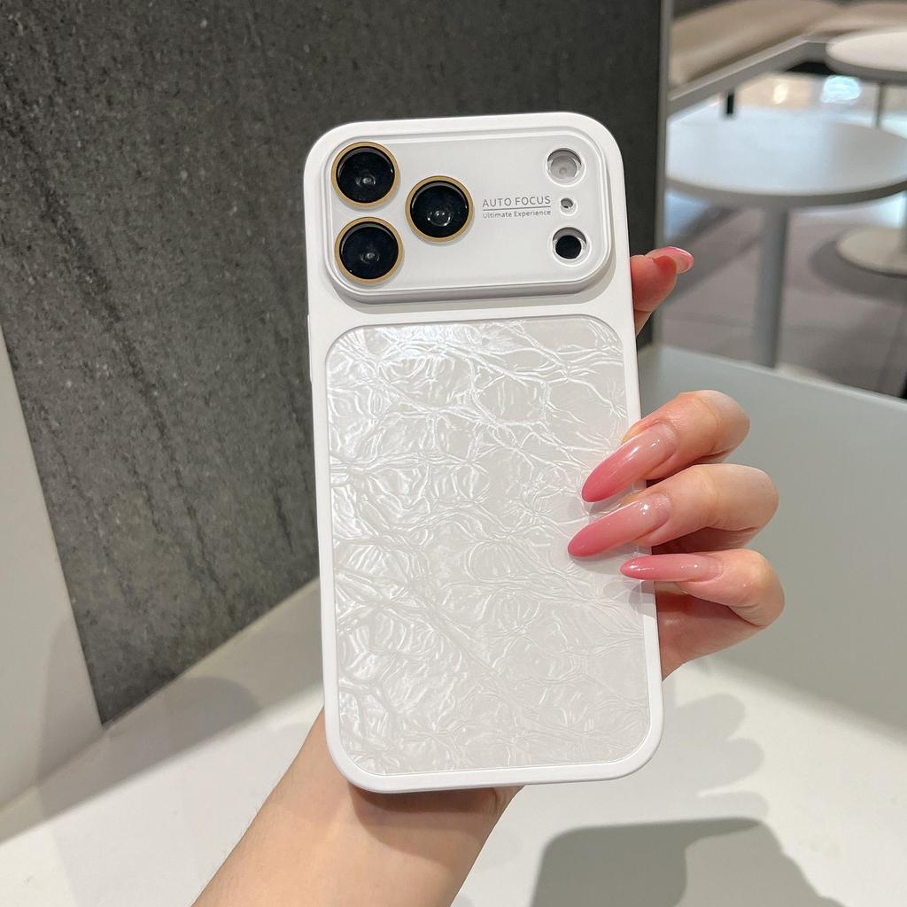 Высококачественный нишевый чехол с узором «ледяные трещины» для iPhone 17 Pro Max и Apple 16 Pro – Полное покрытие с защитой от падений.