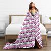 Cute Miata Face  Blankets Soft Warm Flannel Throw Blanket Plush for Bed Living room Picnic Travel Home Couch