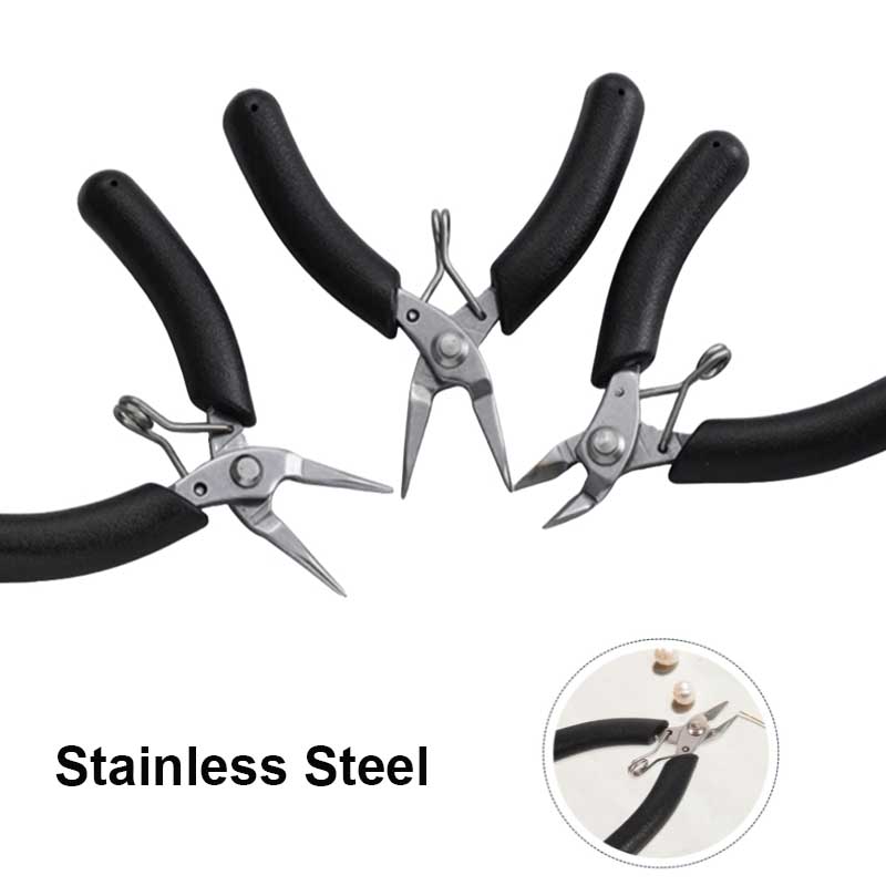 1-3pcs Stainlesss Steel Pliers Jewelry Making Pliers Tools Wire Cutter for Jewelry Repair Wire Wrapping, Crafts, Jewelry Making Supplies