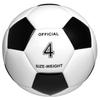 Tangrams Soccer Ball Black and For Kids and Junior High School Abrasion Suitable for Indoor and Outdoor For Practice and Matches No. 4, White,