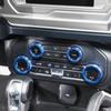 5P Car AC&4WD Switch Knob Cover Trim For Ford Bronco -2024 Accessories Blue