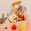 Children's wooden screw disassembly and assembly nut tools suitcase boy hands-on ability baby focus educational toys