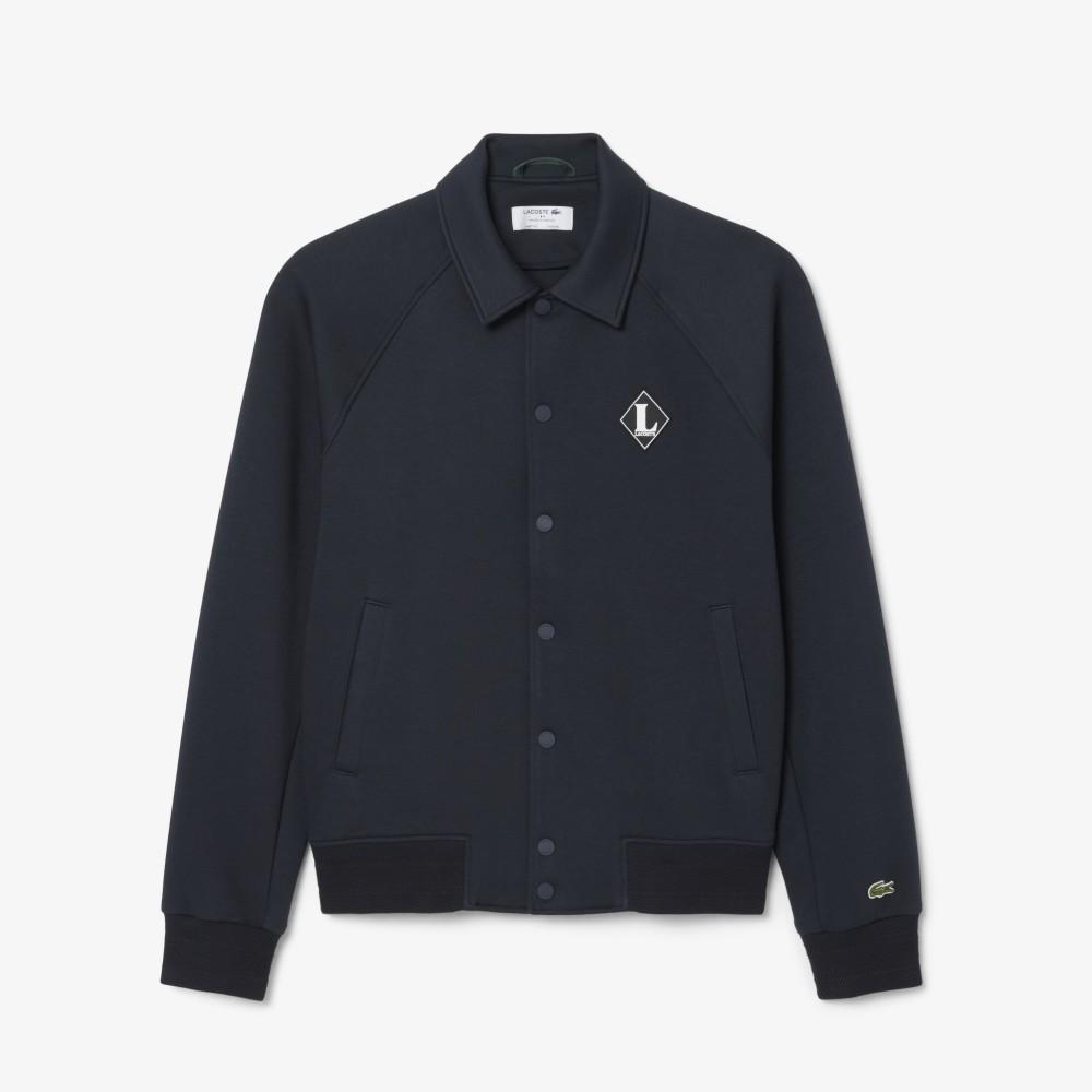 [lacoste] Men's L Badge Raglan Sleeve Collar Sweat Jumper BH0721-56G350