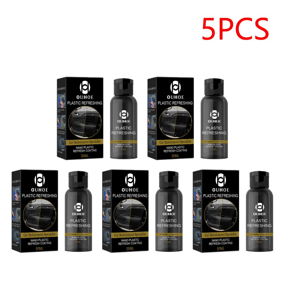 5 шт. OUHOE Cars Plastic Refreshing Coating Kit 30/50 мл Водонепроницаемый автомобильный пластиковый восстанавливающий агент для деталей