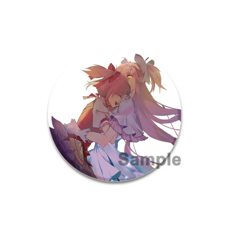 32/44/58 мм Puella Magi Madoka Magica Pin Милая аниме-фигурка Homura Miki Sayaka Брошь Значок для косплея Рюкзак Обувь Ювелирные изделия Аксессуары Подарки