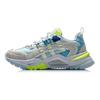 Li-Ning Reverse 2020 Дышащие повседневные туфли с низким верхом Женские повседневные туфли Сине-серые AGCQ182-4