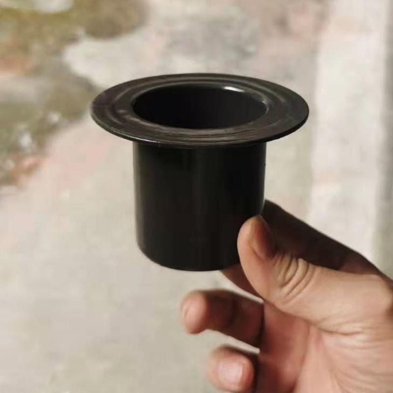 Black Stainless Steel Rain Chain Gutter Adapter Decorative Catcher Cup Suitable for Optimal Rainwater Collection