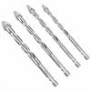 Набор из 1/4 сверл, высокопрочные, нержавеющие, многофункциональные, износостойкие, с четырьмя канавками, пилообразные эксцентриковые сверла