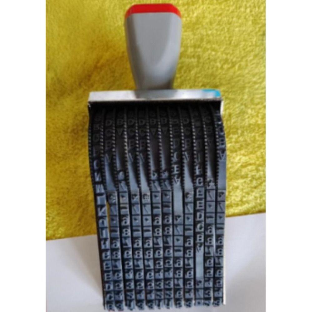 8 or 12 Digit Number Stamp English Alphabet Business Stamps Creative Roller Stamps Business